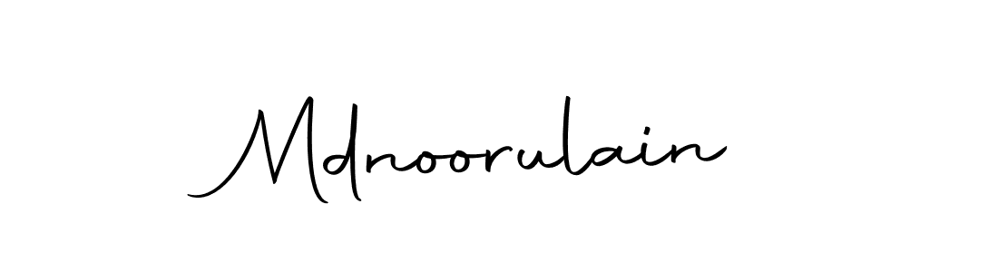 Also we have Mdnoorulain name is the best signature style. Create professional handwritten signature collection using Autography-DOLnW autograph style. Mdnoorulain signature style 10 images and pictures png