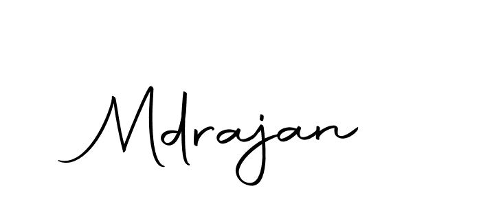 Make a beautiful signature design for name Mdrajan. With this signature (Autography-DOLnW) style, you can create a handwritten signature for free. Mdrajan signature style 10 images and pictures png
