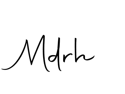 Create a beautiful signature design for name Mdrh. With this signature (Autography-DOLnW) fonts, you can make a handwritten signature for free. Mdrh signature style 10 images and pictures png