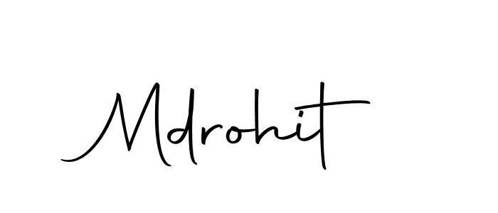 Make a beautiful signature design for name Mdrohit. With this signature (Autography-DOLnW) style, you can create a handwritten signature for free. Mdrohit signature style 10 images and pictures png