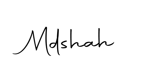Create a beautiful signature design for name Mdshah. With this signature (Autography-DOLnW) fonts, you can make a handwritten signature for free. Mdshah signature style 10 images and pictures png