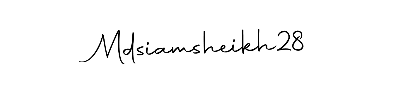 Use a signature maker to create a handwritten signature online. With this signature software, you can design (Autography-DOLnW) your own signature for name Mdsiamsheikh28. Mdsiamsheikh28 signature style 10 images and pictures png