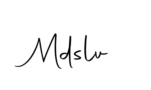 Use a signature maker to create a handwritten signature online. With this signature software, you can design (Autography-DOLnW) your own signature for name Mdslv. Mdslv signature style 10 images and pictures png