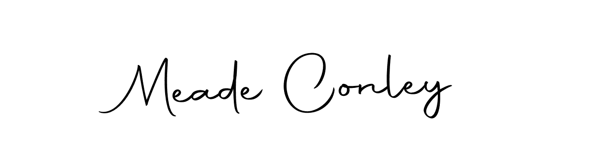 Make a beautiful signature design for name Meade Conley. Use this online signature maker to create a handwritten signature for free. Meade Conley signature style 10 images and pictures png