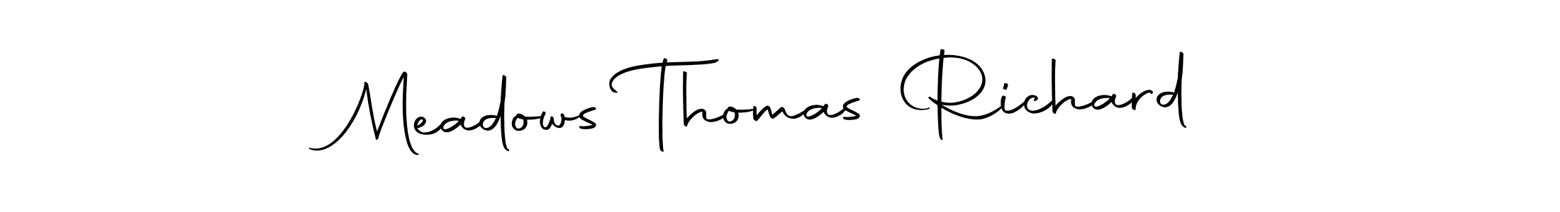 Make a beautiful signature design for name Meadows Thomas Richard. Use this online signature maker to create a handwritten signature for free. Meadows Thomas Richard signature style 10 images and pictures png