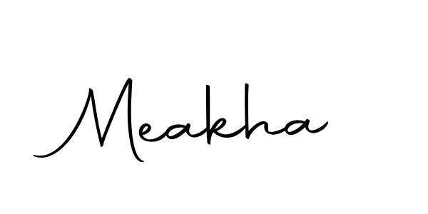 Make a beautiful signature design for name Meakha. With this signature (Autography-DOLnW) style, you can create a handwritten signature for free. Meakha signature style 10 images and pictures png