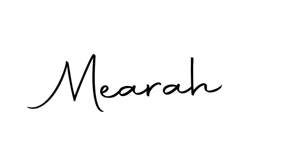 Design your own signature with our free online signature maker. With this signature software, you can create a handwritten (Autography-DOLnW) signature for name Mearah. Mearah signature style 10 images and pictures png