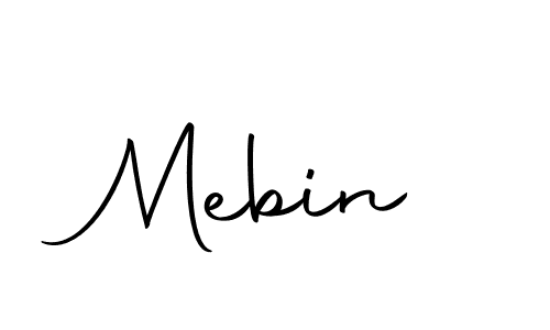 How to make Mebin signature? Autography-DOLnW is a professional autograph style. Create handwritten signature for Mebin name. Mebin signature style 10 images and pictures png