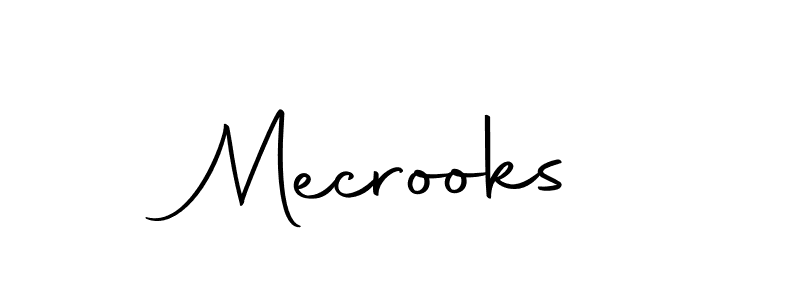 Create a beautiful signature design for name Mecrooks. With this signature (Autography-DOLnW) fonts, you can make a handwritten signature for free. Mecrooks signature style 10 images and pictures png