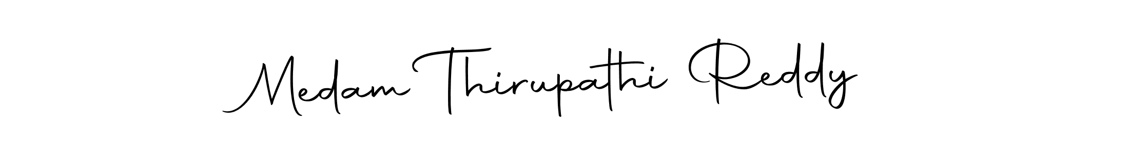 The best way (Autography-DOLnW) to make a short signature is to pick only two or three words in your name. The name Medam Thirupathi Reddy include a total of six letters. For converting this name. Medam Thirupathi Reddy signature style 10 images and pictures png