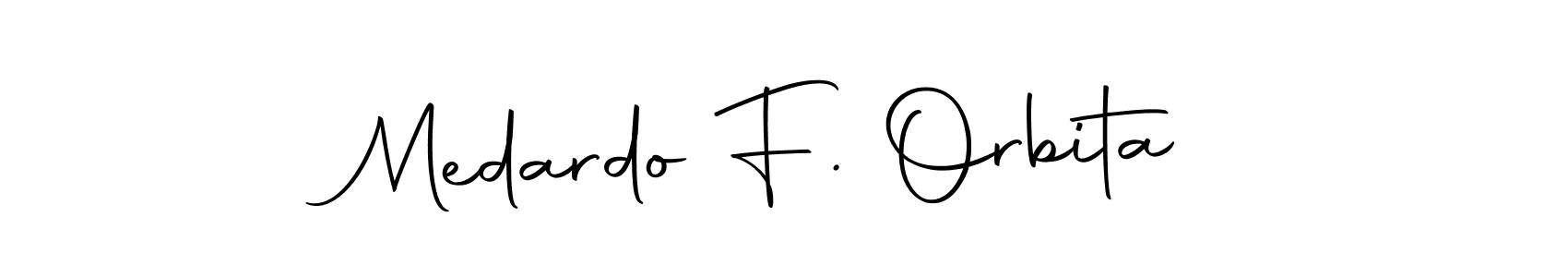 How to make Medardo F. Orbita signature? Autography-DOLnW is a professional autograph style. Create handwritten signature for Medardo F. Orbita name. Medardo F. Orbita signature style 10 images and pictures png