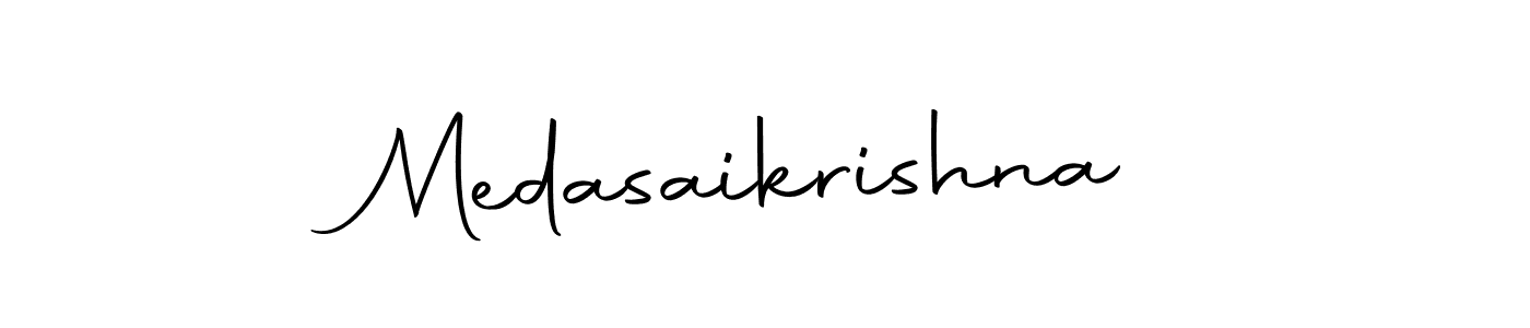 This is the best signature style for the Medasaikrishna name. Also you like these signature font (Autography-DOLnW). Mix name signature. Medasaikrishna signature style 10 images and pictures png