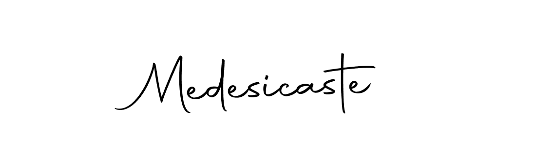 How to make Medesicaste signature? Autography-DOLnW is a professional autograph style. Create handwritten signature for Medesicaste name. Medesicaste signature style 10 images and pictures png