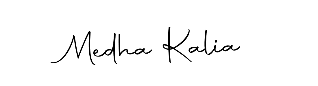 Make a beautiful signature design for name Medha Kalia. Use this online signature maker to create a handwritten signature for free. Medha Kalia signature style 10 images and pictures png