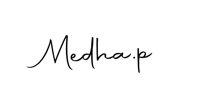 Make a beautiful signature design for name Medha.p. Use this online signature maker to create a handwritten signature for free. Medha.p signature style 10 images and pictures png