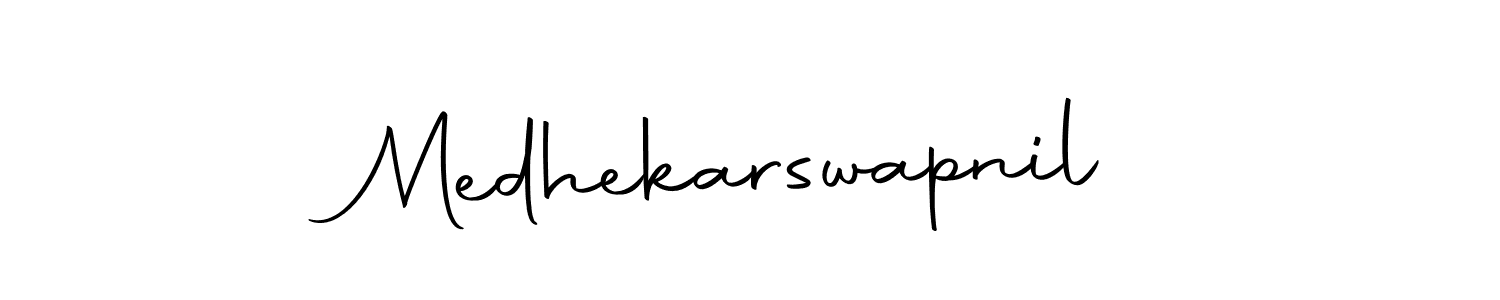 Use a signature maker to create a handwritten signature online. With this signature software, you can design (Autography-DOLnW) your own signature for name Medhekarswapnil. Medhekarswapnil signature style 10 images and pictures png
