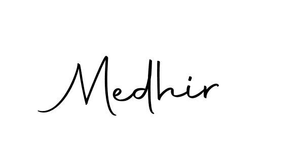 Create a beautiful signature design for name Medhir. With this signature (Autography-DOLnW) fonts, you can make a handwritten signature for free. Medhir signature style 10 images and pictures png