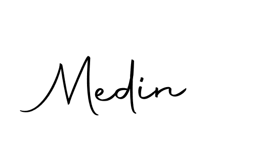 How to make Medin name signature. Use Autography-DOLnW style for creating short signs online. This is the latest handwritten sign. Medin signature style 10 images and pictures png