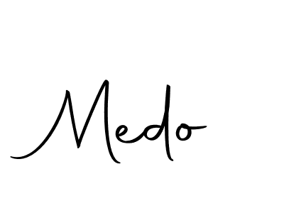 Make a beautiful signature design for name Medo. With this signature (Autography-DOLnW) style, you can create a handwritten signature for free. Medo signature style 10 images and pictures png