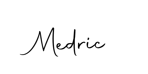 Design your own signature with our free online signature maker. With this signature software, you can create a handwritten (Autography-DOLnW) signature for name Medric. Medric signature style 10 images and pictures png