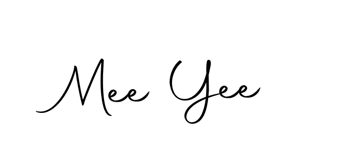 Design your own signature with our free online signature maker. With this signature software, you can create a handwritten (Autography-DOLnW) signature for name Mee Yee. Mee Yee signature style 10 images and pictures png