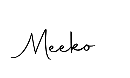 Create a beautiful signature design for name Meeko. With this signature (Autography-DOLnW) fonts, you can make a handwritten signature for free. Meeko signature style 10 images and pictures png