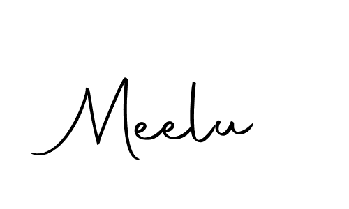 Use a signature maker to create a handwritten signature online. With this signature software, you can design (Autography-DOLnW) your own signature for name Meelu. Meelu signature style 10 images and pictures png