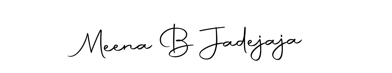 Design your own signature with our free online signature maker. With this signature software, you can create a handwritten (Autography-DOLnW) signature for name Meena B Jadejaja. Meena B Jadejaja signature style 10 images and pictures png