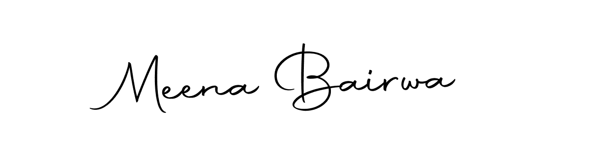Create a beautiful signature design for name Meena Bairwa. With this signature (Autography-DOLnW) fonts, you can make a handwritten signature for free. Meena Bairwa signature style 10 images and pictures png