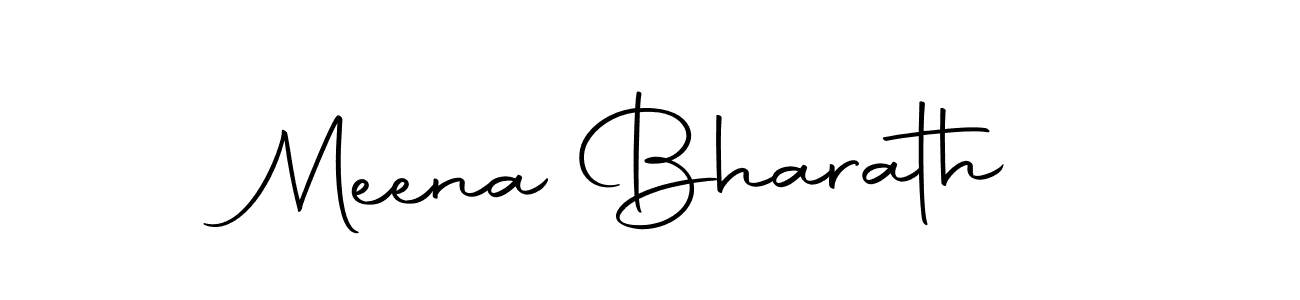 Create a beautiful signature design for name Meena Bharath. With this signature (Autography-DOLnW) fonts, you can make a handwritten signature for free. Meena Bharath signature style 10 images and pictures png