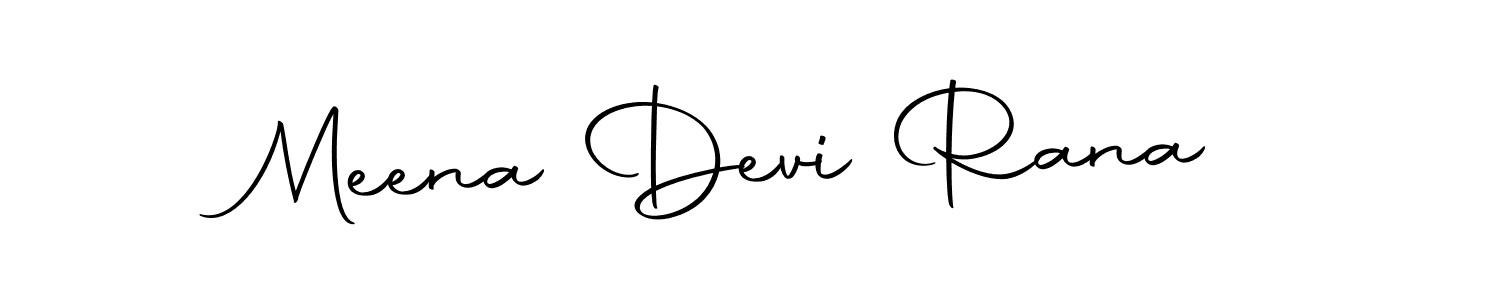 How to make Meena Devi Rana name signature. Use Autography-DOLnW style for creating short signs online. This is the latest handwritten sign. Meena Devi Rana signature style 10 images and pictures png