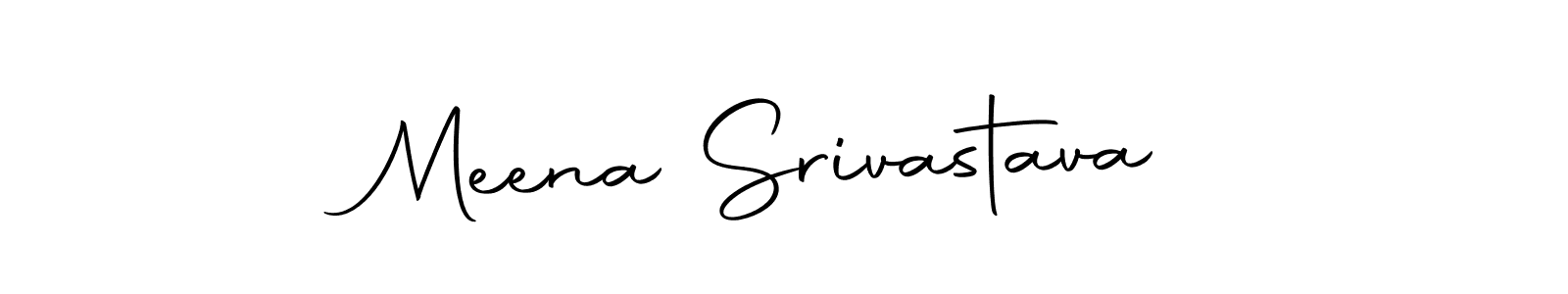 Make a beautiful signature design for name Meena Srivastava. With this signature (Autography-DOLnW) style, you can create a handwritten signature for free. Meena Srivastava signature style 10 images and pictures png