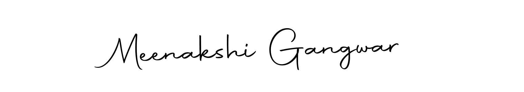Autography-DOLnW is a professional signature style that is perfect for those who want to add a touch of class to their signature. It is also a great choice for those who want to make their signature more unique. Get Meenakshi Gangwar name to fancy signature for free. Meenakshi Gangwar signature style 10 images and pictures png
