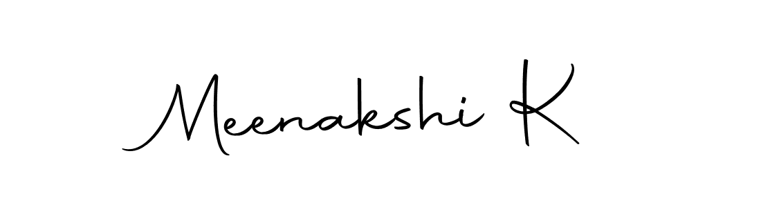 You should practise on your own different ways (Autography-DOLnW) to write your name (Meenakshi K) in signature. don't let someone else do it for you. Meenakshi K signature style 10 images and pictures png