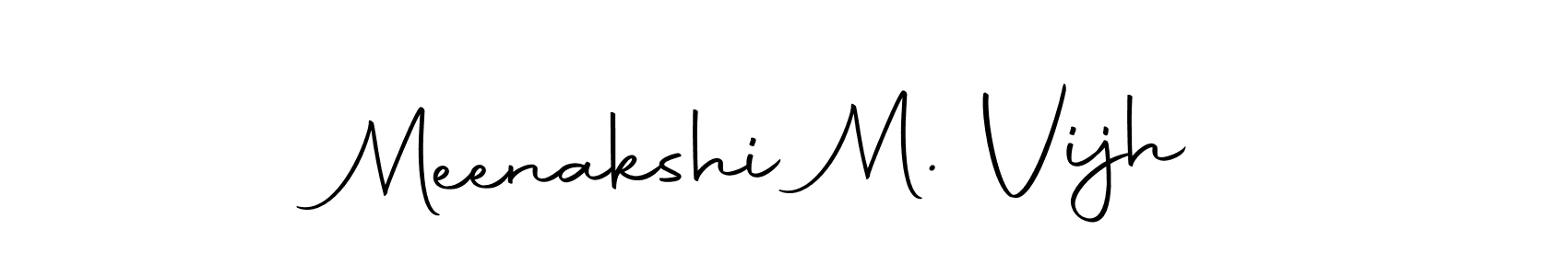 How to make Meenakshi M. Vijh signature? Autography-DOLnW is a professional autograph style. Create handwritten signature for Meenakshi M. Vijh name. Meenakshi M. Vijh signature style 10 images and pictures png