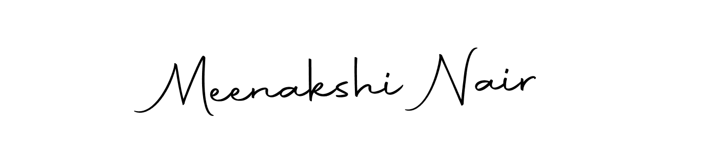 How to make Meenakshi Nair name signature. Use Autography-DOLnW style for creating short signs online. This is the latest handwritten sign. Meenakshi Nair signature style 10 images and pictures png