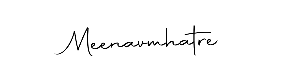 Make a beautiful signature design for name Meenavmhatre. With this signature (Autography-DOLnW) style, you can create a handwritten signature for free. Meenavmhatre signature style 10 images and pictures png