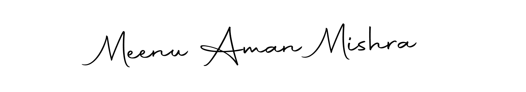 You should practise on your own different ways (Autography-DOLnW) to write your name (Meenu Aman Mishra) in signature. don't let someone else do it for you. Meenu Aman Mishra signature style 10 images and pictures png