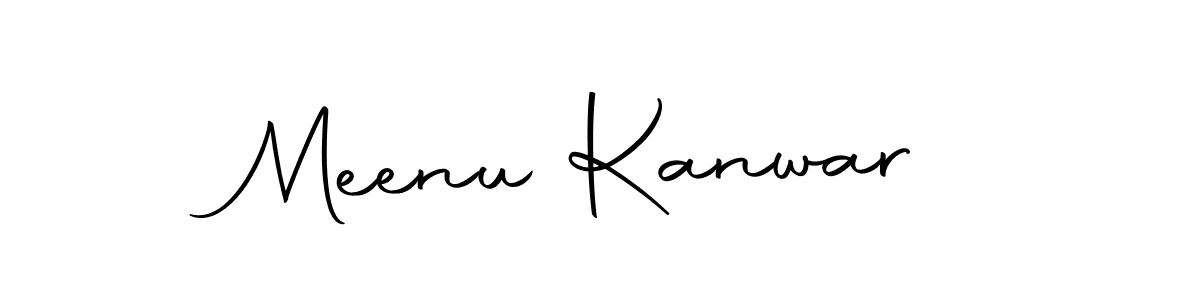 Make a beautiful signature design for name Meenu Kanwar. With this signature (Autography-DOLnW) style, you can create a handwritten signature for free. Meenu Kanwar signature style 10 images and pictures png
