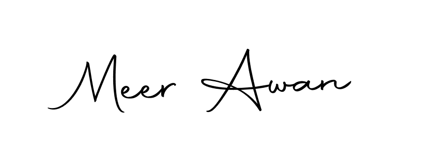 Make a short Meer Awan signature style. Manage your documents anywhere anytime using Autography-DOLnW. Create and add eSignatures, submit forms, share and send files easily. Meer Awan signature style 10 images and pictures png