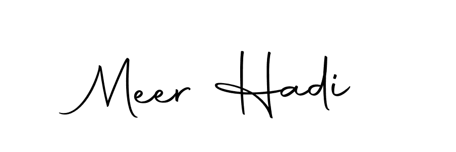 Make a short Meer Hadi signature style. Manage your documents anywhere anytime using Autography-DOLnW. Create and add eSignatures, submit forms, share and send files easily. Meer Hadi signature style 10 images and pictures png