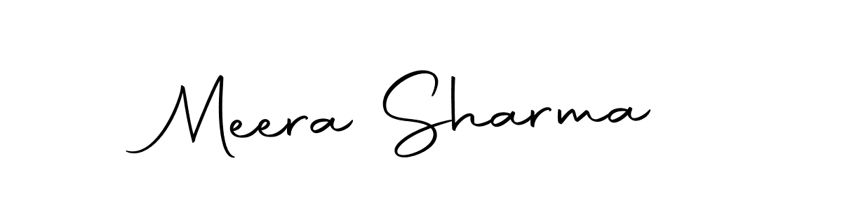 Design your own signature with our free online signature maker. With this signature software, you can create a handwritten (Autography-DOLnW) signature for name Meera Sharma. Meera Sharma signature style 10 images and pictures png