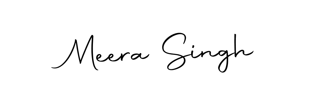 Design your own signature with our free online signature maker. With this signature software, you can create a handwritten (Autography-DOLnW) signature for name Meera Singh. Meera Singh signature style 10 images and pictures png