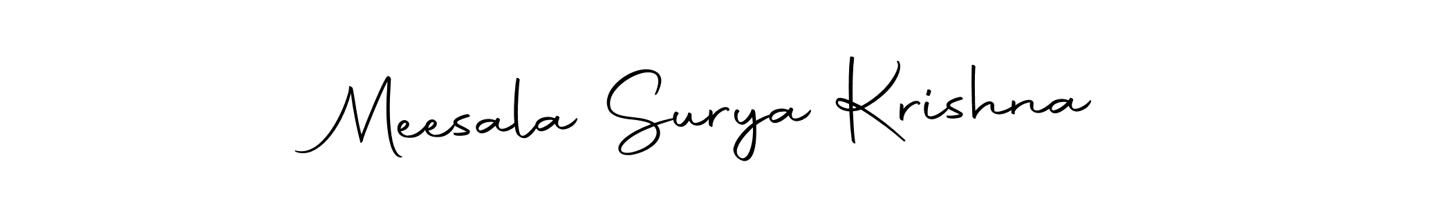 Similarly Autography-DOLnW is the best handwritten signature design. Signature creator online .You can use it as an online autograph creator for name Meesala Surya Krishna. Meesala Surya Krishna signature style 10 images and pictures png