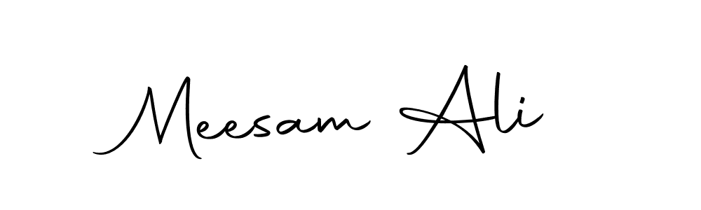 Design your own signature with our free online signature maker. With this signature software, you can create a handwritten (Autography-DOLnW) signature for name Meesam Ali. Meesam Ali signature style 10 images and pictures png