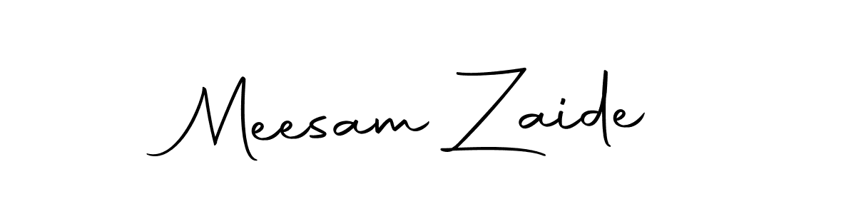 Design your own signature with our free online signature maker. With this signature software, you can create a handwritten (Autography-DOLnW) signature for name Meesam Zaide. Meesam Zaide signature style 10 images and pictures png