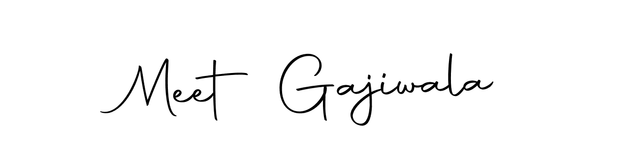 Use a signature maker to create a handwritten signature online. With this signature software, you can design (Autography-DOLnW) your own signature for name Meet Gajiwala. Meet Gajiwala signature style 10 images and pictures png