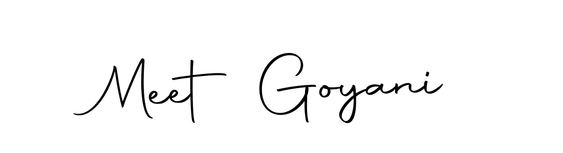 Make a beautiful signature design for name Meet Goyani. With this signature (Autography-DOLnW) style, you can create a handwritten signature for free. Meet Goyani signature style 10 images and pictures png