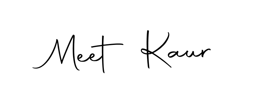 Create a beautiful signature design for name Meet Kaur. With this signature (Autography-DOLnW) fonts, you can make a handwritten signature for free. Meet Kaur signature style 10 images and pictures png