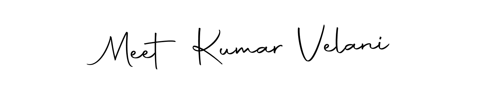 Make a short Meet Kumar Velani signature style. Manage your documents anywhere anytime using Autography-DOLnW. Create and add eSignatures, submit forms, share and send files easily. Meet Kumar Velani signature style 10 images and pictures png